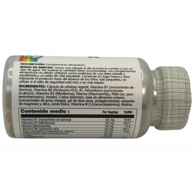 Vitamina B Complex 50 - 50 Cápsulas Vegetales de solaray SOLARAY SM-4270 Vitamina B salud.bio