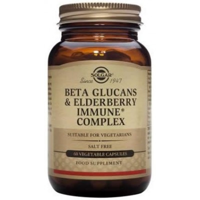Beta Glucanos Inmune Complex con Sauco de Solgar Solgar SN00007276 Sistema inmunitario salud.bio