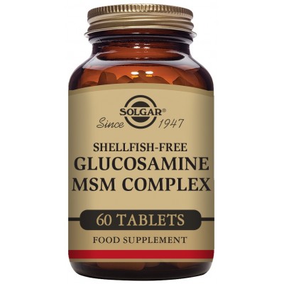 GLUCOSAMINA MSM COMPLEX de Solgar SOLGAR 161314 Articulaciones, Huesos, Tendones y Musculos, componen el Aparato Locomotor sa...