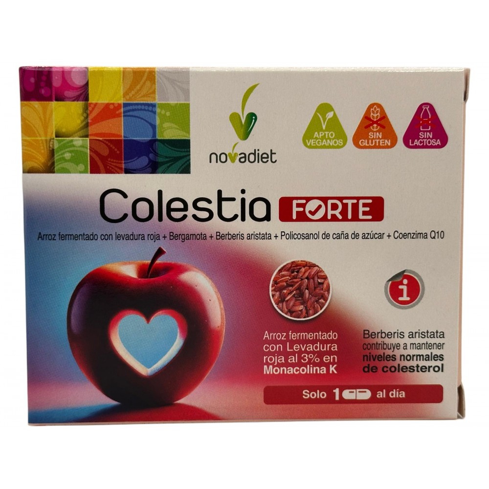 Colestia FORTE 30 ó 60 Cápsulas (Ayuda natural colesterol) de Novadiet Novadiet NOV-53043-53009 Ayudas niveles Colesterol y T...