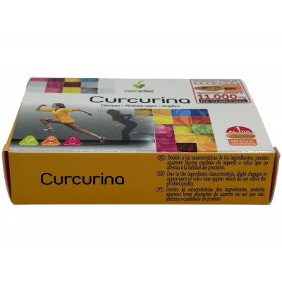 Curcurina (cúrcuma+Pimienta+Jengibre) 30 Cápsulas de Novadiet Novadiet NOV-53046 Suplementos Naturales acción Analgesica, Ant...