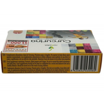 Curcurina (cúrcuma+Pimienta+Jengibre) 30 Cápsulas de Novadiet Novadiet NOV-53046 Suplementos Naturales acción Analgesica, Ant...
