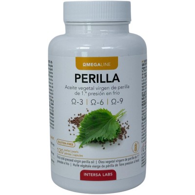 Perilla Aceite Vegetal Virgen 120 Perlas Omega 3 Vegetal de Intersa INTERSA INT-00296 Sistema inmunitario salud.bio