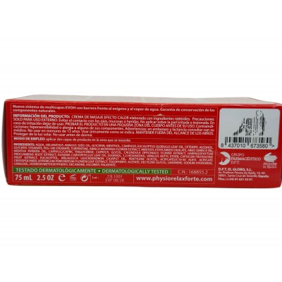 Physiorelax ULTRA HEAT PLUS 75mL Physiorelax 168855.2 Articulaciones, Huesos, Tendones y Musculos, componen el Aparato Locomo...