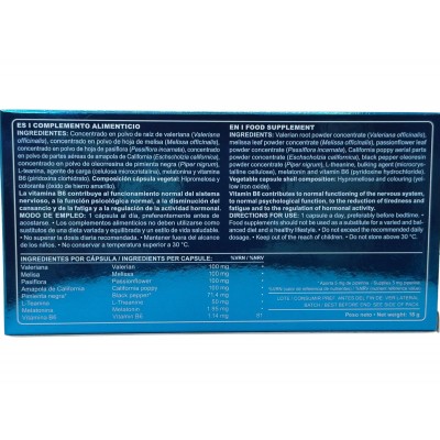 Relahelp 30 cápsulas de Marnys Marnys MN326 Estados emocionales, ansiedad, estrés, depresión, relax salud.bio