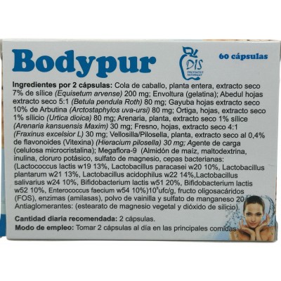 BODYPUR Drena Probiotic 60 Cápsulas de DIS DIS DIS-21006 Drenantes y Diureticos salud.bio