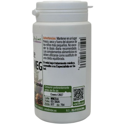 Citrato de Magnesio 625mg 90 cápsulas vegetales de Manabios Manabios 111444 Suplementos Minerales  salud.bio