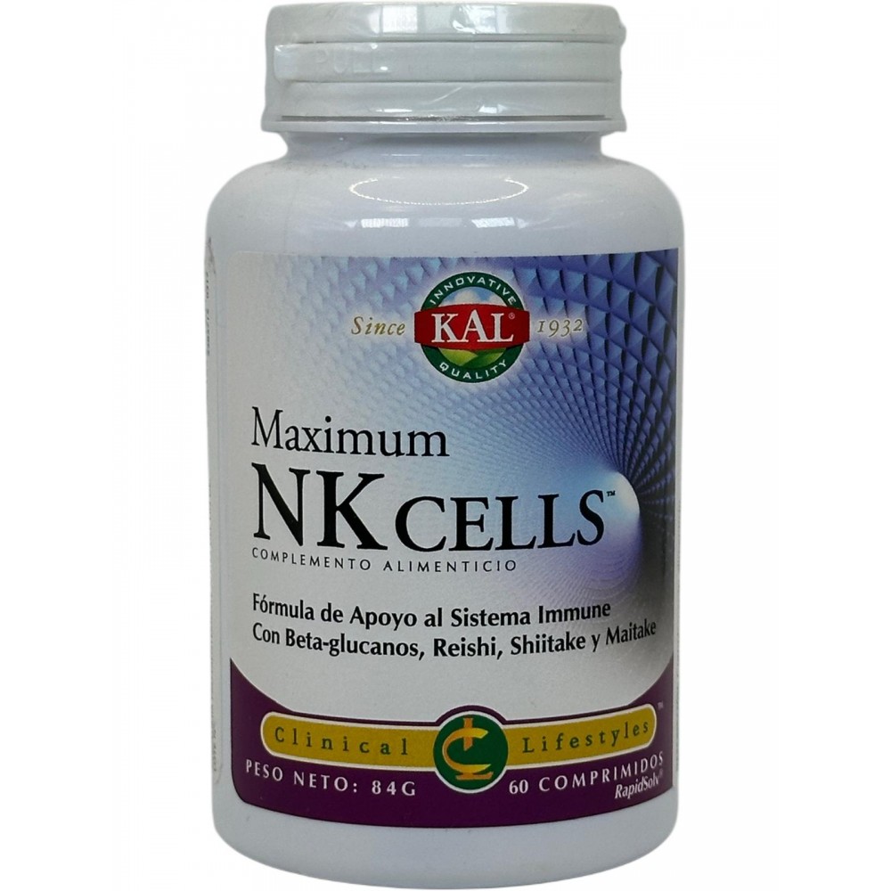 Maximum NK Cells- 60 Comprimidos Rapidsolv® KAL de Solaray SOLARAY SMI-13011 Sistema inmunitario salud.bio