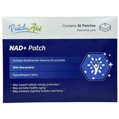 NAD+ (Nicotinamida adenina dinucleótido) 30 Parches Transdémicos de Patchid PatchAid PAD-58205 Antioxidantes salud.bio