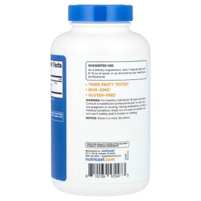 Eleutero (Gingsen Siberiano) 2000 mg, 240 cápsulas de Nutricost Nutricost NCS-57247 Cansancio, fatiga, astenia primaveral sal...