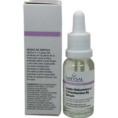 Sérum Ácido Hialurónico 4D y Provitamina B5 20ml Skincare Solutions de Natysal Natysal NAT-13590 Cosmética Natural salud.bio