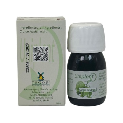 Uniplant Sangre de Drago de Laboratorios Tegor Tegor FTU01006 Plantas Medicinales salud.bio