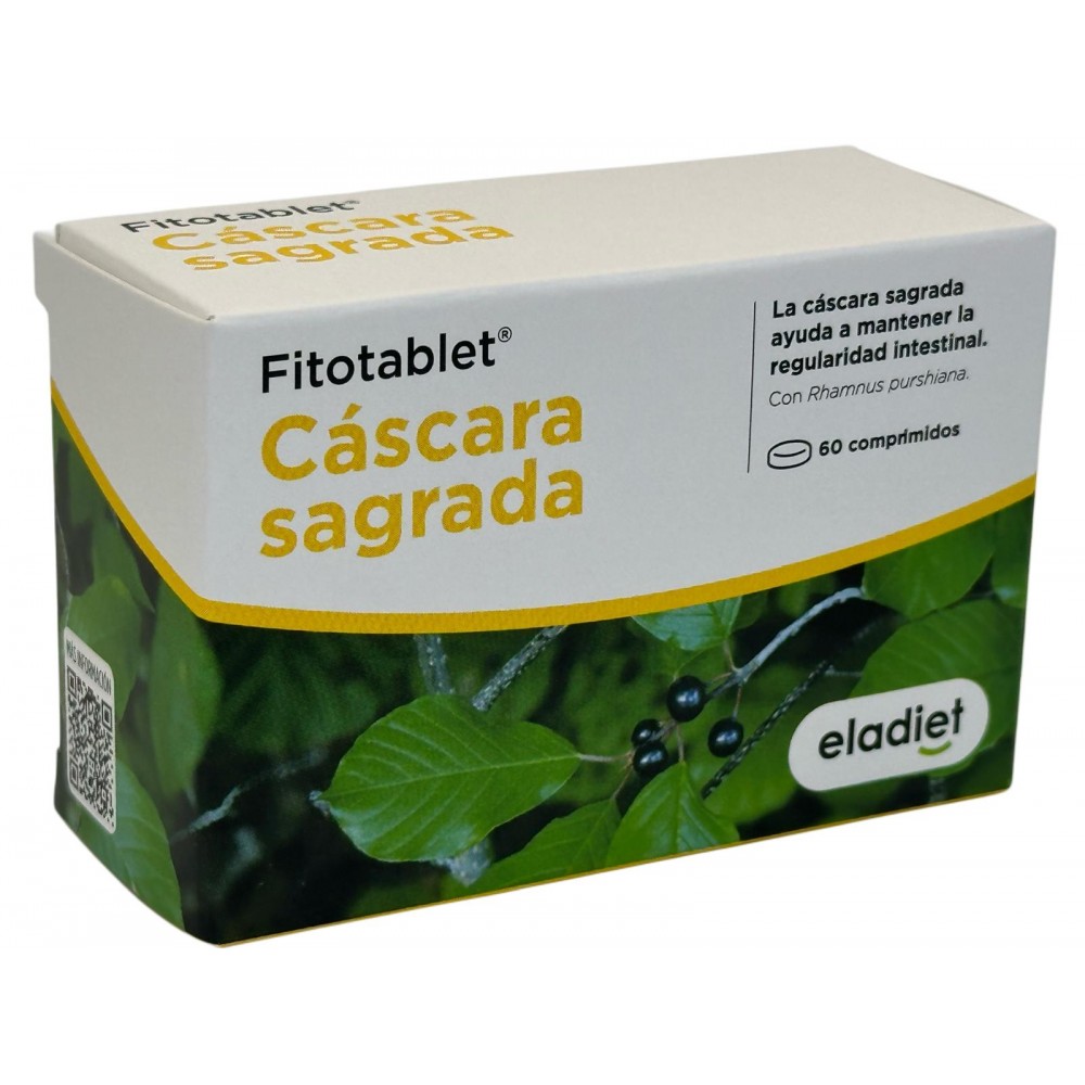 Cáscara Sagrada 317mg, 60 Comprimidos de eladiet Eladiet ELA-58159 Laxantes salud.bio
