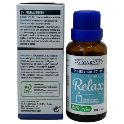 Synergy Relax 30ml de Marnys Marnys AE199 Aromaterápia salud.bio