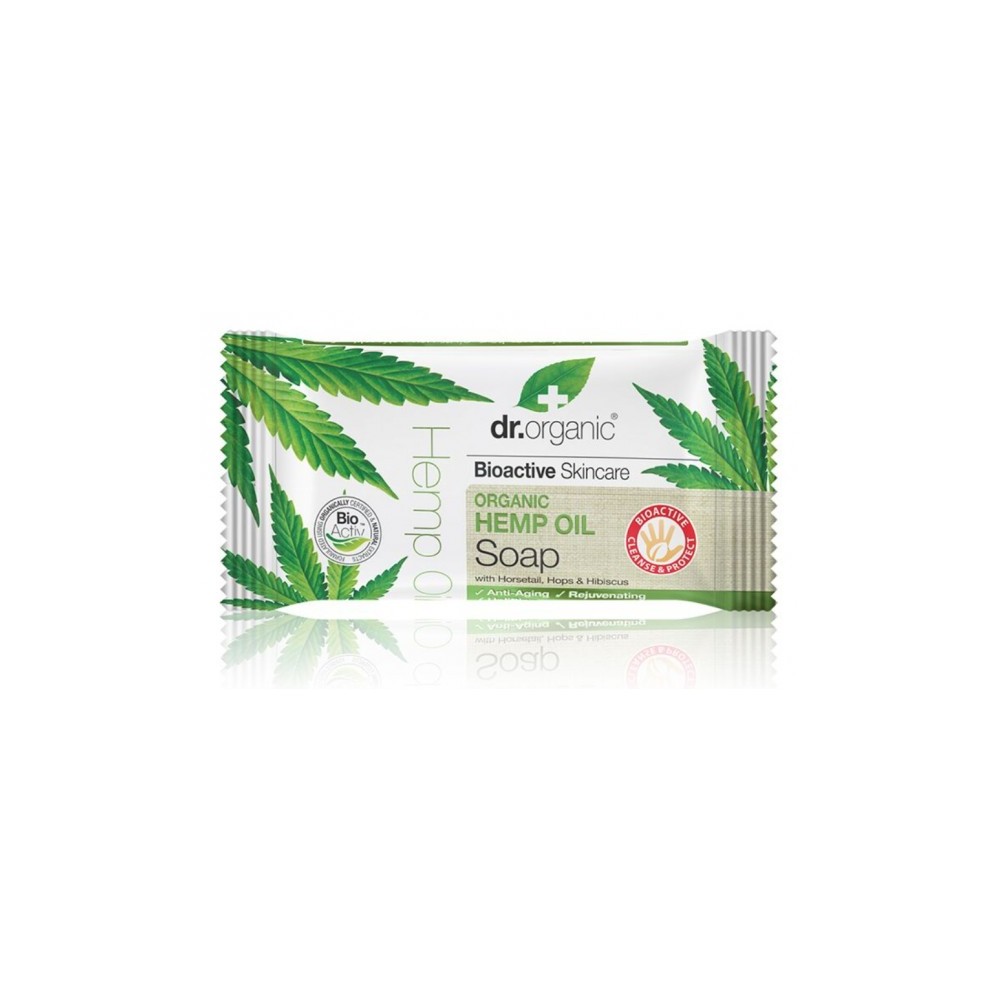 Jabon en pastilla de Aceite de Cañamo de Dr.Organic Doctor Organic 00496 Cuidado externo e higiene salud.bio