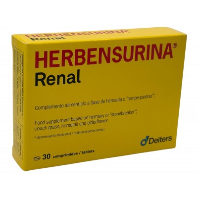 Herbensurina RENAL 30 Comprimidos de Deiters DEITERS DEI-00161 Bienestar urinario. Ayuda en el bienestar urinario. salud.bio