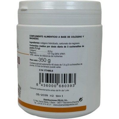Colágeno con Magnesio en Polvo (350 gr) sin sabor de Ana Maria LaJusticia Ana Maria LaJusticia ANA-68039 Articulaciones, Hues...