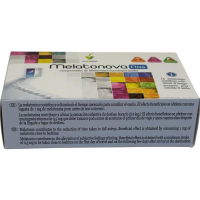 Melatonova flas Melatonina de 1.9mg de Novadiet Novadiet 10041 insomnio y descanso salud.bio