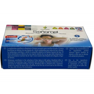 Soñamel 30 comprimidos Bicapa con melatonina de NoVadiet Novadiet 52087 insomnio y descanso salud.bio