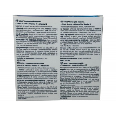 Sucal® Fosfopéptidos de caseína + Calcio citrato + Vitamina D3 + Vitamina K2 de Natysal Natysal NAT-32735 Articulaciones, Hue...