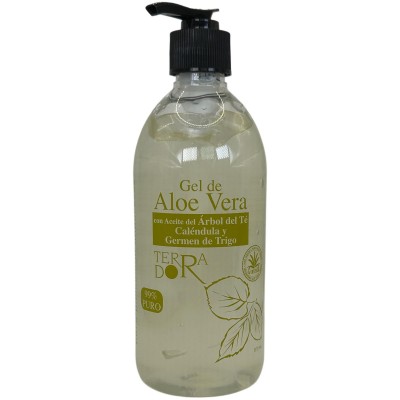 Gel aloe vera y árbol de té 500 ml de derbós Derbós DER-117 Cosmética Natural salud.bio