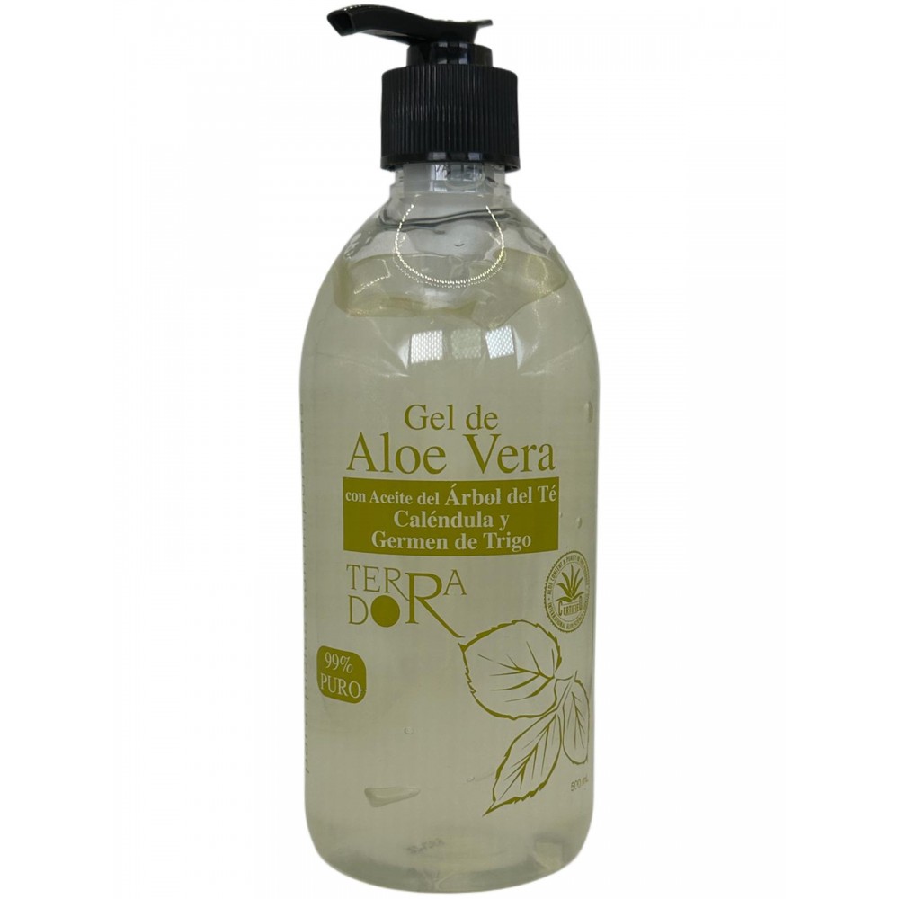 Gel aloe vera y árbol de té 500 ml de derbós Derbós DER-117 Cosmética Natural salud.bio