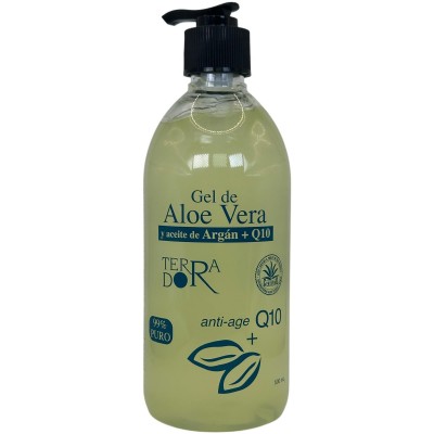 Gel aloe vera con Aceite de Argan y Q10 natural 500 ml de derbós Derbós DER-095 Cosmética Natural salud.bio