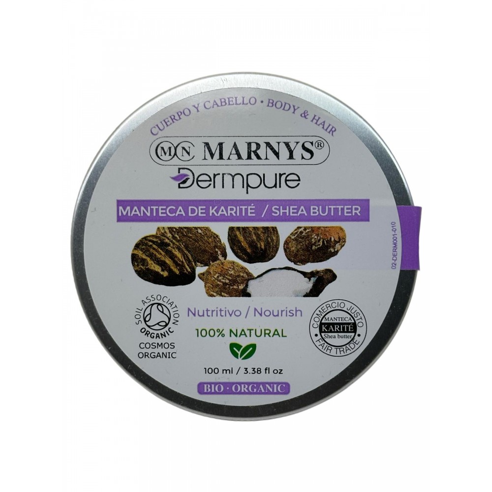 Manteca de Karité BIO pura de MARNYS Marnys DERM001 Cosmética Natural salud.bio