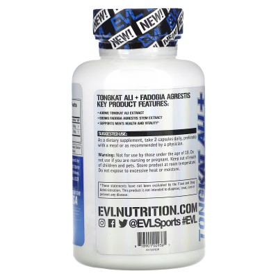 Tongkat ali más Fadogia agrestis, 400 mg, 60 cápsulas vegetales (200 mg por cápsula) de EVLution Nutrition EVLution Nutrition...