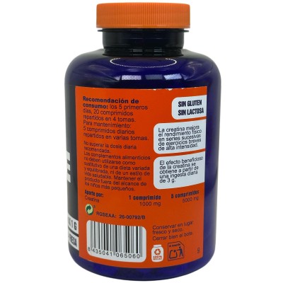 CREATINA (CREAPURE®) 150 Compimidos masticables serie Competition de MEGAPLUS Megaplus 170010 Suplementos Deportivos (Complem...