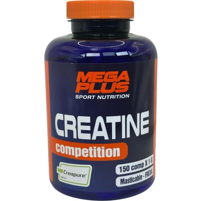 CREATINA (CREAPURE®) 150 Compimidos masticables serie Competition de MEGAPLUS Megaplus 170010 Suplementos Deportivos (Complem...