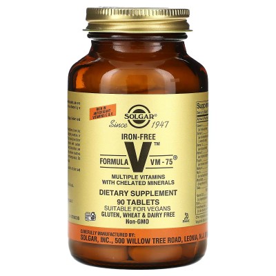 Multi vitaminico Fórmula VM 75 Comprimidos de Solgar SOLGAR VM-75 Vitaminas y Minerales salud.bio