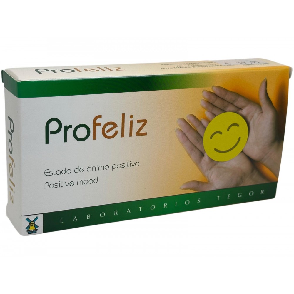 Profeliz (Estado de ánimo positivo) con Azafrán, 40 Cápsulas de Tegor Tegor TEG-06220 Estados emocionales, ansiedad, estrés, ...