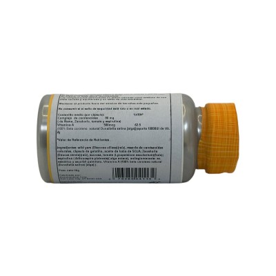 Food Carotene 500mg (Vitamina A de Betacaroteno 10000UI) 30 Perlas de Solaray SOLARAY SM-4113 Antioxidantes salud.bio