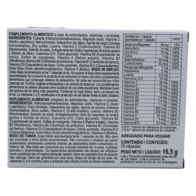 Vitaminas Complex (Antioxidantes - Minerales) 30 Capsulas de Integralia INTEGRALIA INT-54491 Vitaminas y Multinutrientes salu...