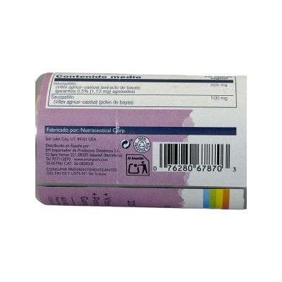 VITEX (Sauzgatillo) 225mg 60 cápsulas vegetales de Solaray SOLARAY SOLA-67870 Menopausia salud.bio