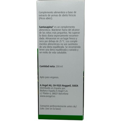 Santasapina® jarabe Brotes frescos de las yemas de abeto de A.Vogel A.Vogel AVO-1125 Acción benéfica garganta y pecho salud.bio