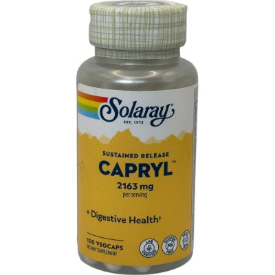 Capryl™ (Ácido caprílico) 2163mg 100 cápsulas vegetales de Solaray SOLARAY SOLA-08130 Bienestar urinario. Ayuda en el bienest...