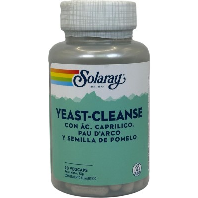 Yeast Cleanse™ (Ácido caprilico, Pau D'Arco, Semilla pomelo) 90 Vegcaps de Solaray SOLARAY SOLA-11922 Ayudas aparato Digestiv...