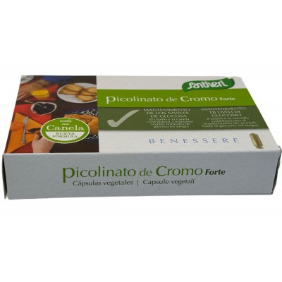 Picolinato de Cromo Forte 200mcg + Canela 1000mg (40 cápsulas) de Santiveri Santiveri  39440003 Ayuda Glucemia y Diabetes sal...