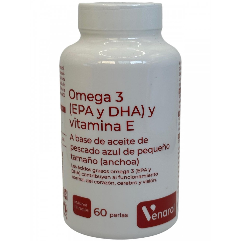 Omega 3 (EPA y DHA) y vitamina E 60 perlas de 1.408 mg de Herbora Herbora HER-H21001 Sistema cardiovascular salud.bio