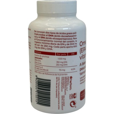 Omega 3 (EPA y DHA) y vitamina E 60 perlas de 1.408 mg de Herbora Herbora HER-H21001 Sistema cardiovascular salud.bio