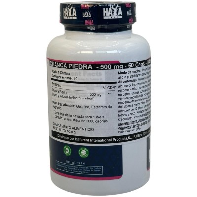 Chanca Piedra (Rompe Piedra) 500 mg 90 Caps de Haya labs Haya Labs HAY-26653 Bienestar urinario. Ayuda en el bienestar urinar...