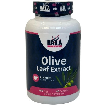 Hoja de Olivo (Olive Leaf Extract) 450 mg - 60 caps de Haya Labs Haya Labs HAY-21147 Ayuda control Tension salud.bio