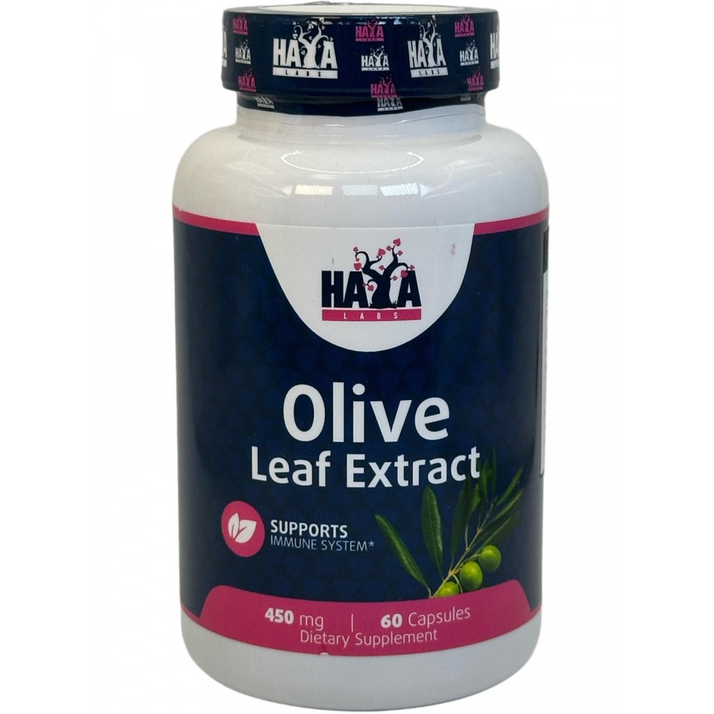 Hoja de Olivo (Olive Leaf Extract) 450 mg - 60 caps de Haya Labs Haya Labs HAY-21147 Ayuda control Tension salud.bio
