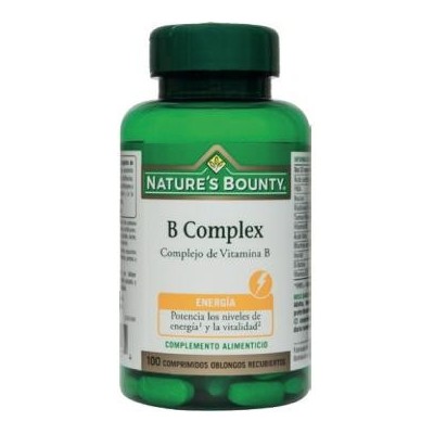 B Complex Complejo Vitamina B 100 comprimidos de Nature's Bounty Nature'S Bounty NRT-59093 Vitamina B salud.bio