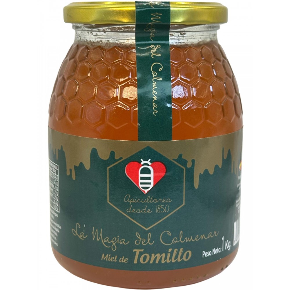 MIEL de Tomillo 1Kg de la Magia del Colmenar La Magia del colmenar MAG-23905 Miel, Polen, Jalea Real, Propolis salud.bio