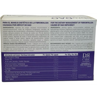 fibroDAO® Enzima DAO 60 Cápsulas (Intolerancia a la Histamina) de Dr Healthcare DR Healthcare 205628.2 Ayudas aparato Digesti...