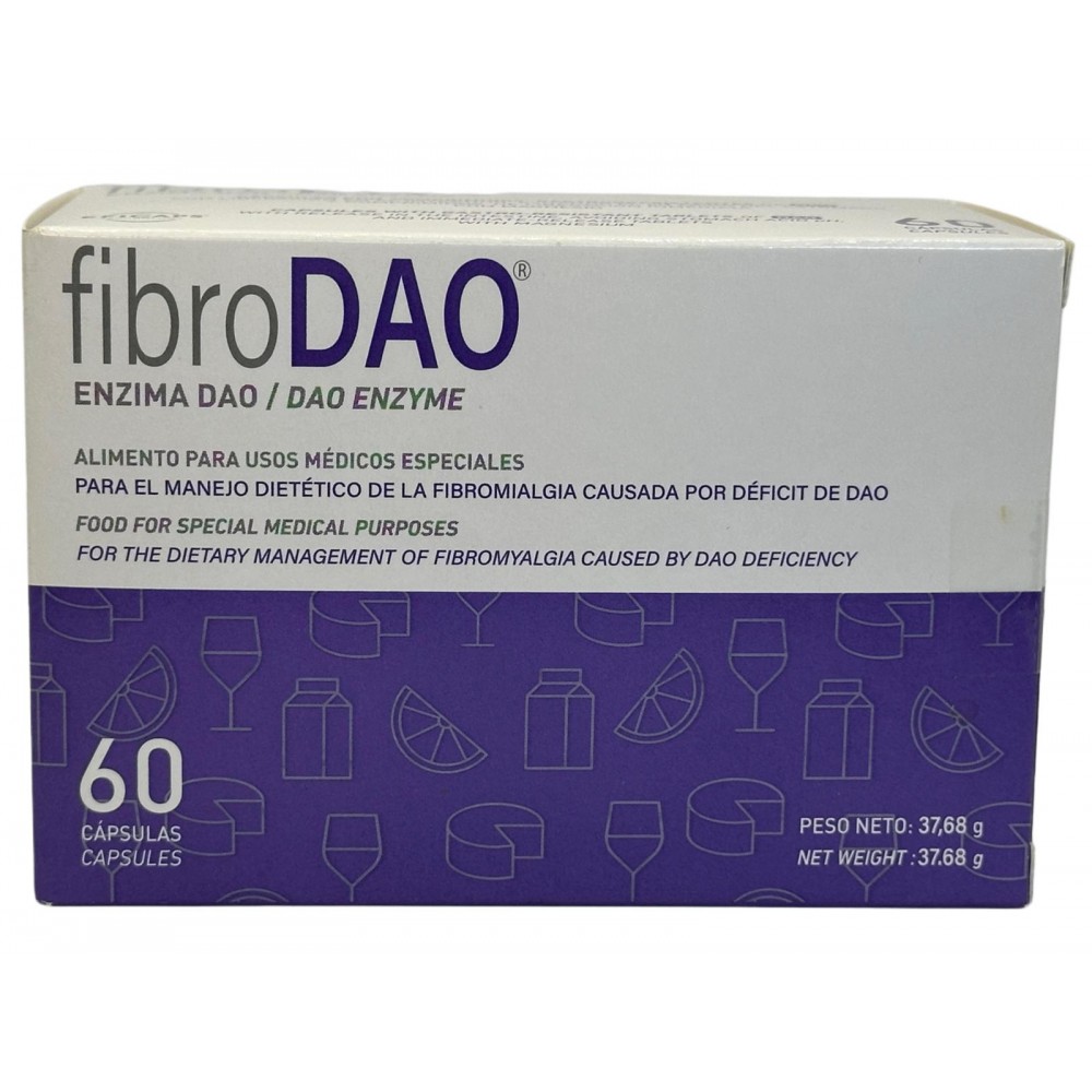 fibroDAO® Enzima DAO 60 Cápsulas (Intolerancia a la Histamina) de Dr Healthcare DR Healthcare 205628.2 Ayudas aparato Digesti...