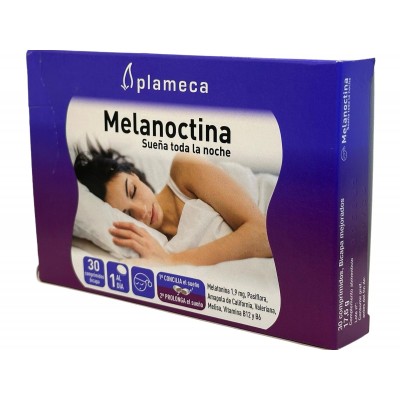 Melanoctina ¡Sueña toda la noche! 30 comprimidos bicapa de Plameca Plameca PLA-460000 insomnio y descanso salud.bio